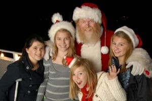 Santa on board the Christmas Ship