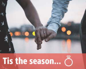 man and woman holding hands after engaged